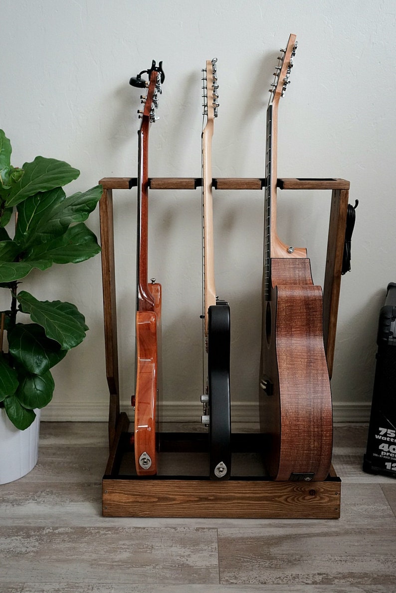 Wooden Guitar Stand, Guitar Rack image 5