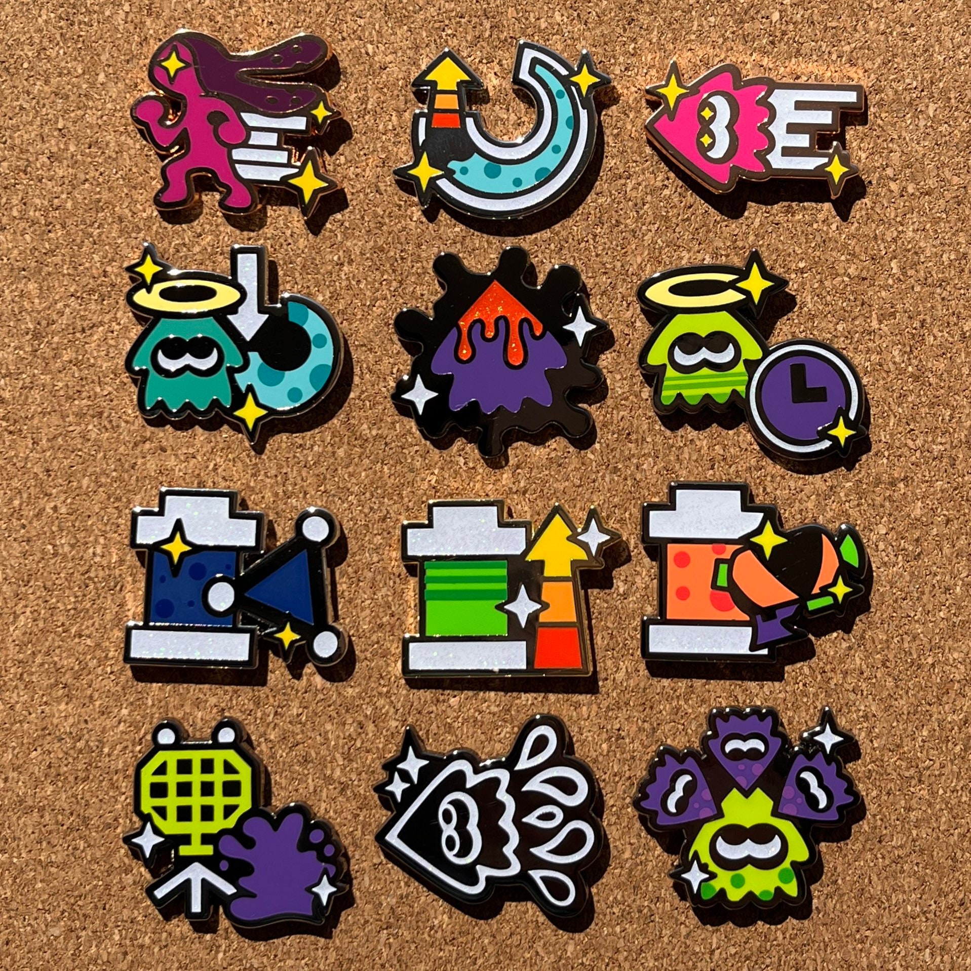 Ability Chunks set A Splatoon Enamel Pins Etsy