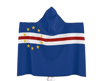 Hooded Blanket - Cape Verdean Flag