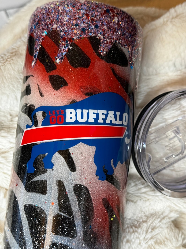 Football Tumbler, Sports Tumbler Personalized, Bills Tumbler Cups