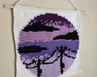 Hopeful Sky | Crochet Tapestry Pattern | Digital Download PDF |
