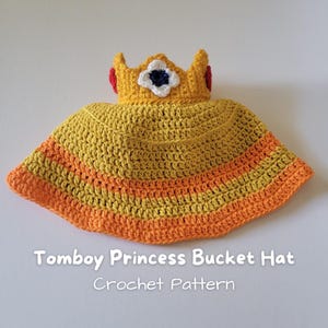 Tomboy Princess Bucket Hat - Crochet Pattern