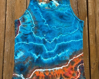 Men's size S -  Ice Dye Tie Dye Tank Top