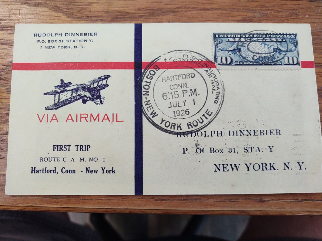 First Airmail Flight Envelope - Etsy