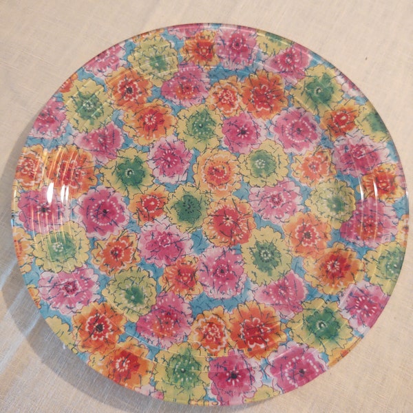 Decoupage Glass Plates Fabric Etsy Ireland