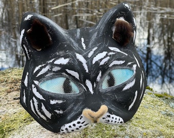 timber/grey wolf therian mask!  Furry art, Animal masks, Cat mask