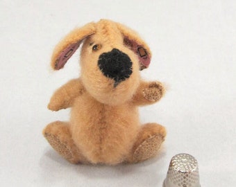 Marvelous Marvyn Puppy Dog - Miniature Jointed Stuffed Animal