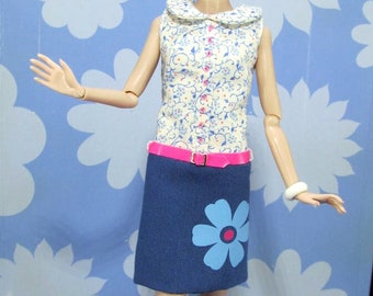 Forget Me Not - Mod Fashion for 12" Dolls Such as Poppy Parker, Fashion Royalty, Silkstone Barbie, Mizi and More