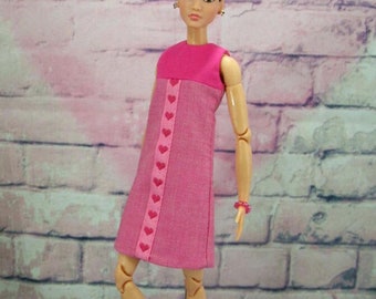 Heart's Desire - Dress for 12" Dolls Such as Poppy Parker, Made-to-Move Barbie, NuFace, and More