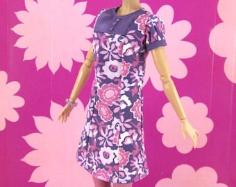 Pick a Purple Posy - Fashion for 12" Dolls Such as Poppy Parker, Fashion Royalty, Silkstone Barbie, Mizi, Nu.Face, and More