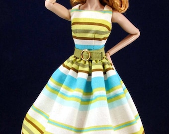 Summer Stripes - Fashion for 12" Dolls Such as Fashion Royalty, Silkstone Barbie, Poppy Parker, Mizi, East 59th Street and More