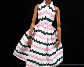Rockin' Ric Rac - Dress for 12" Dolls Such as Fashion Royalty, Silkstone Barbie, Nu.Face, Poppy Parker, Victoire Roux and More