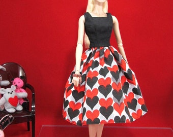 Follow Your Heart - Dress for 12" Dolls Such as East 59th Street, Fashion Royalty, Silkstone Barbie, Mizi, Poppy Parker and More