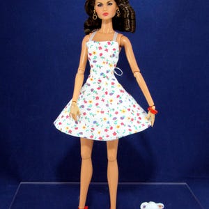 Flirty Floral - Dress for 12&quot; Dolls Like Mizi, Nu.Face, Poppy Parker & More