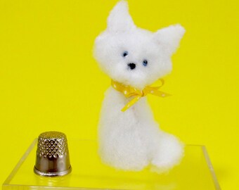 Lemon Meringue Kitty Cat - Miniature Stuffed Animal