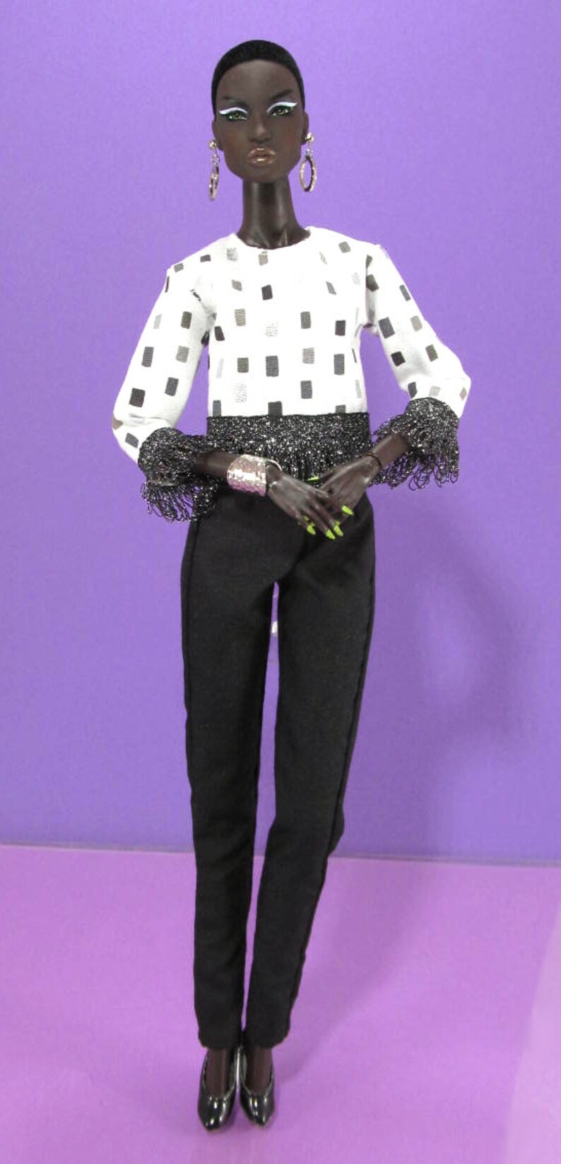 Singe with Fringe Fashion for 12 Dolls Such as Fashion Royalty, Victoire Roux, Mizi and Nu.Face image 2