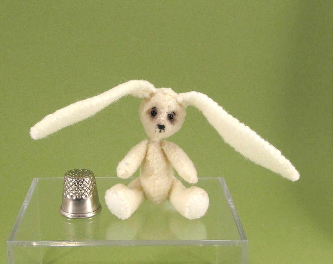 Miniature Jointed Rabbit Sweet Bunny Rabbit - Miniature Jointed Stuffed Animal - Etsy