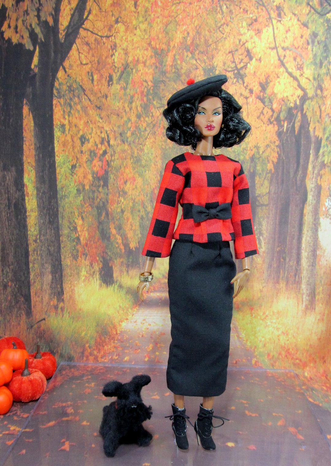 Robe Rouge Faite Main Pour Barbie Fashion Royalty / IT MIZI - Collection 2021