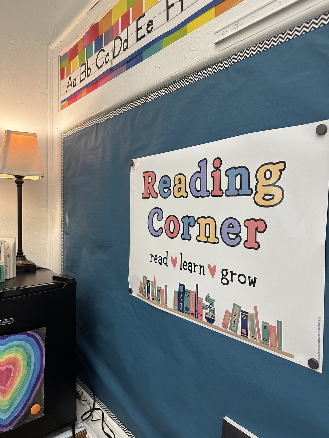 Reading Corner Poster, Reading Classroom Poster, Reading Nook Poster