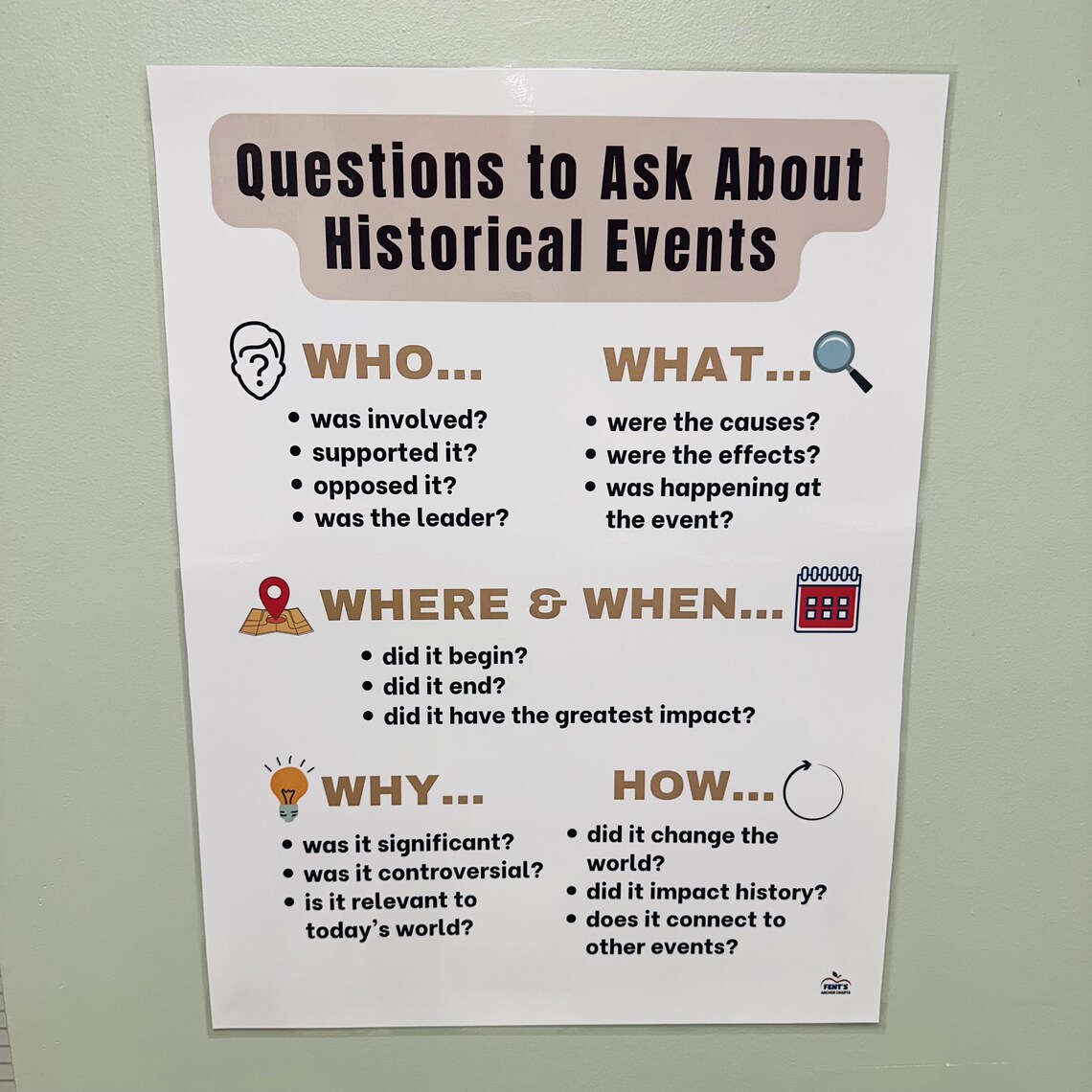 Historical Event Analysis Laminated Poster | Social Studies Classroom ... - Further Analysis Of Historical Events