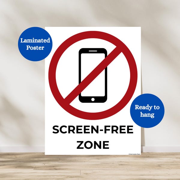 Less Screen Poster Screen Time Posters - Etsy