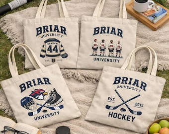 Borsa tote Briar University | Merchandising Off Campus | Regalo per appassionati di hockey | TheDeal | Regalo BookTok | Borsa in tessuto