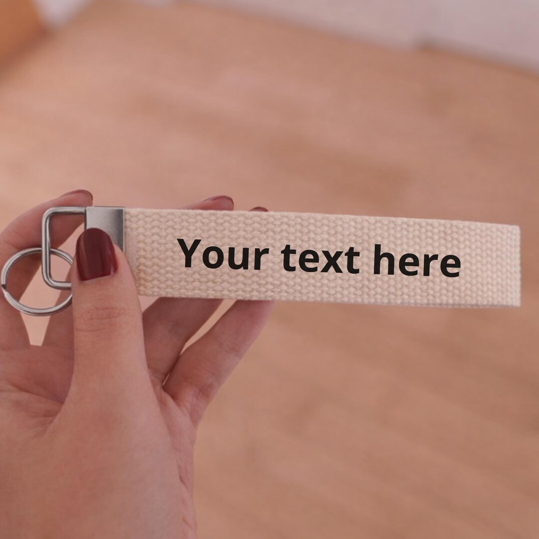 Custom Text Key Chain Fully Custom Keychain With Your Text – Personalized Name or Message ...
