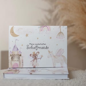 Kinder Freundebuch Schulfreundebuch Schule  Freundebuch "Einhorn"