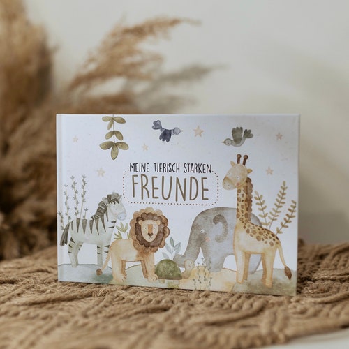 Libro de amistad para niños, libro de amistad para guardería, libro de amistad para guardería, "Safari"