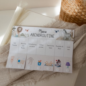 Children's evening routine plan evening routine "Lion" personalized