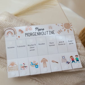 Children's morning routine plan morning routine "Boho Rainbow" personalized