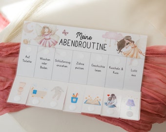 Kinder Abendroutine Kinder Routine digitale Abendroutine PDF „Fee“