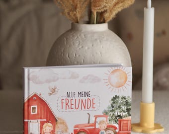 Kinder Freundebuch Kindergarten Freundebuch Kindergartenfreundebuch Krippe Freundebuch "Traktor"
