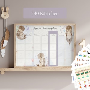 Weekly plan for children Weekly plan for children Weekly planner Montessori personalized "Otter"