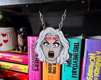 Miss Me Samantha Bookself Decor DCC Inspired | Bookshelf Hanging Charm | Fantasy Bookish Bookself Accessories | Fantasy Shelf Hanger