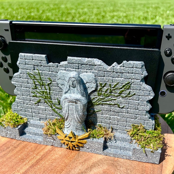 Base para Switch Legend of Zelda - Pintada a mano - Accesorios para videojuegos - Juegos de consola - Clásico, OLED, SWITCH 2