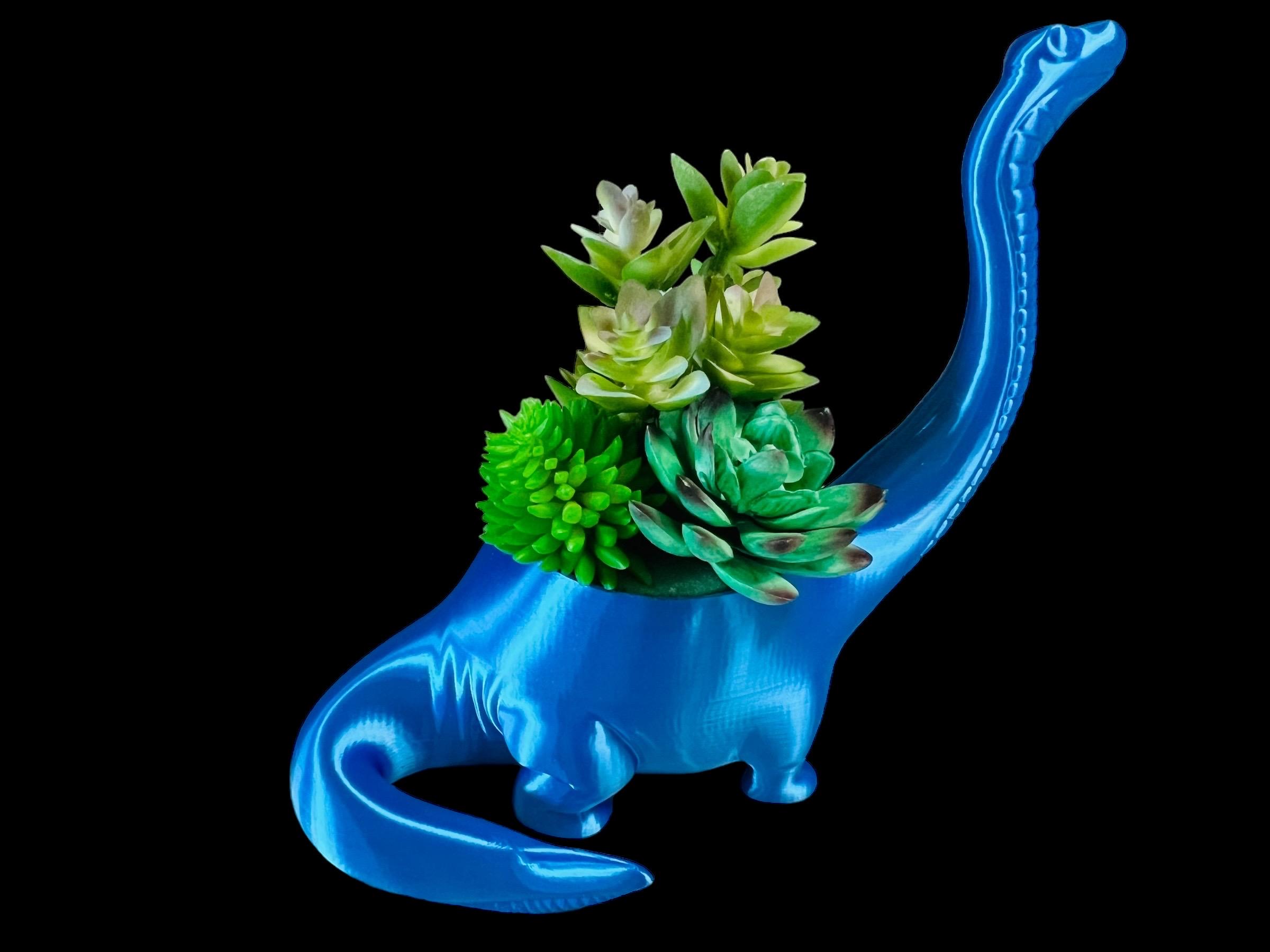 Dinosaur Indoor Plant Pot - Fake Plant Pot - Real Plant Pot With ...