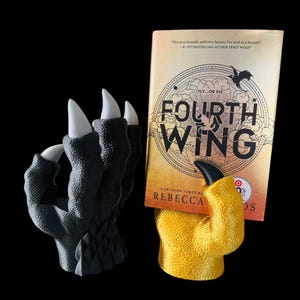 Dragon Hand Book Stand | 3D Printed Bookshelf Decor | Fantasy Bookish Bookself Accessories | Fantasy Book Holder