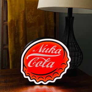 Nuka-Cola Light Box Lamp - Fallout Inspired Decor