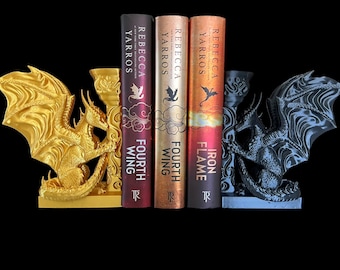 Dragon Bookends  - 3D Printed - Book Lover Gifts