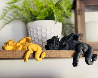 Sleeping Dragon Fourth Wing Inspired Bookself Decor | Bookshelf  Charms | Fantasy Bookish Bookself Accessories | Fantasy Decor