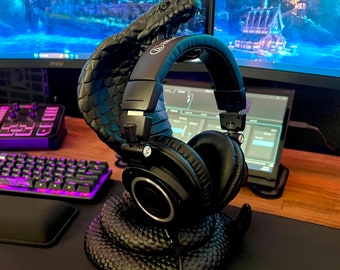 Cobra Snake Headphone Stand - 3D Printed Headset Holder -