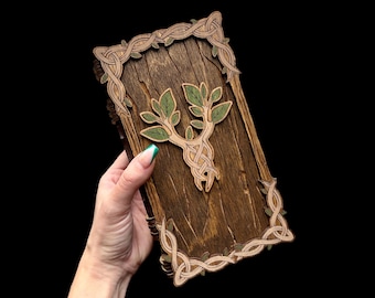 Nature Book Box - Dice Roller - Dice/Card Storage - Druid