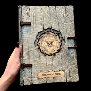 Pirate Book Box - Dice Roller - Dice Storage - Card Storage - Fake Book