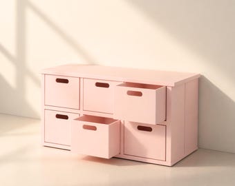 STL Files - 3D Print Files - Miniature Furniture - Dollhouse 1:12 Scale - 2x3 Storage Cabinet
