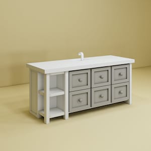 Kitchen Countertop Model-1 STL File - Miniature Furniture - Dollhouse 1:12 Scale - 3D Printable Files