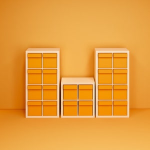 Ikea Shelves STL File - Miniature Furniture - Dollhouse 1:12 Scale - 3D Printable Files