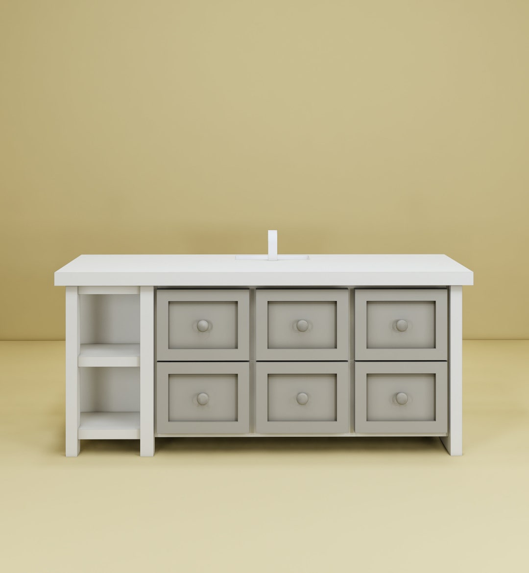 3D Dollhouse STL Files Kitchen Countertops STL Files for 3D Printing