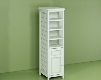 Long Cabinet STL File - Miniature Furniture - Dollhouse 1:12 Scale - 3D Printable Files