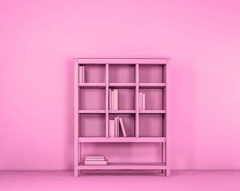 Ikea Bookself STL File - Miniature Furniture - Dollhouse 1:12 Scale - 3D Printable Files